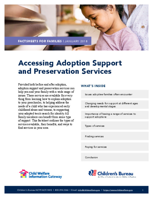 Accessing Adoption Support and Preservation Services