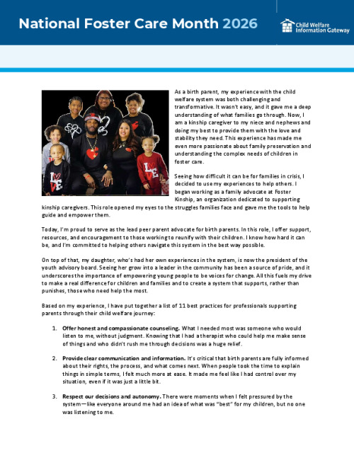 MariaAgnes' Reflections Story National Foster Care Month 2026
