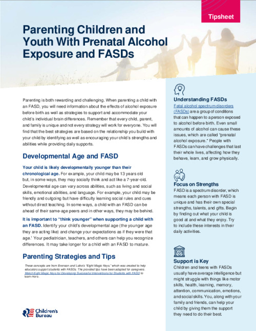 Parenting Children and Youth With Prenatal Alcohol Exposure and FASDs