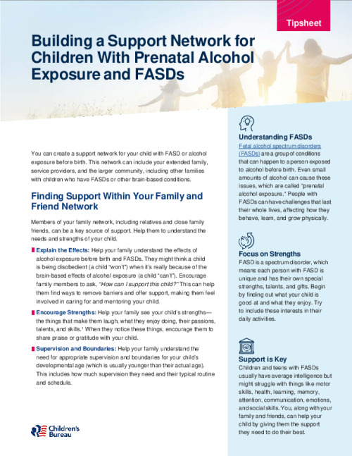 Building a Support Network for Children With Prenatal Alcohol Exposure and FASDs