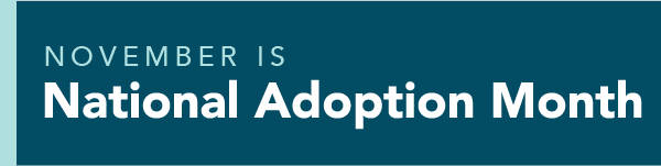 November is National Adoption Month